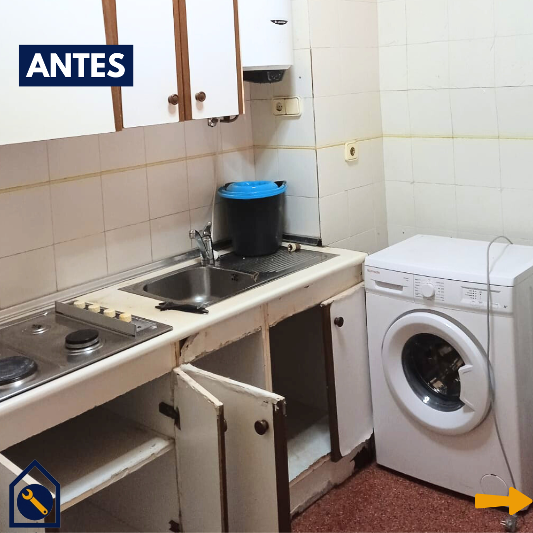 reforma de cocina antes y despues
